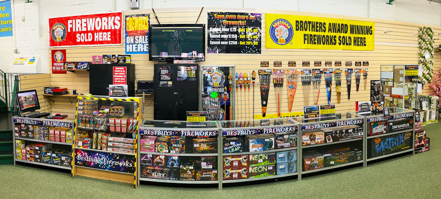 Firework Range at Bestbuys in Wellingborough