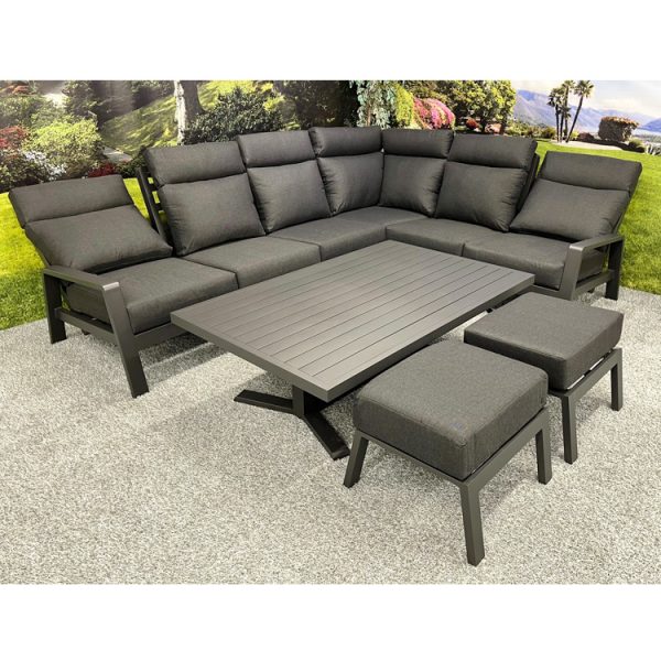 Tahoe - Reclining L-Shape Corner Set with Height Adjustable Table - Image 2