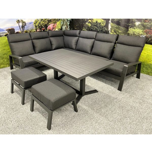 Tahoe - Reclining L-Shape Corner Set with Height Adjustable Table - Image 3